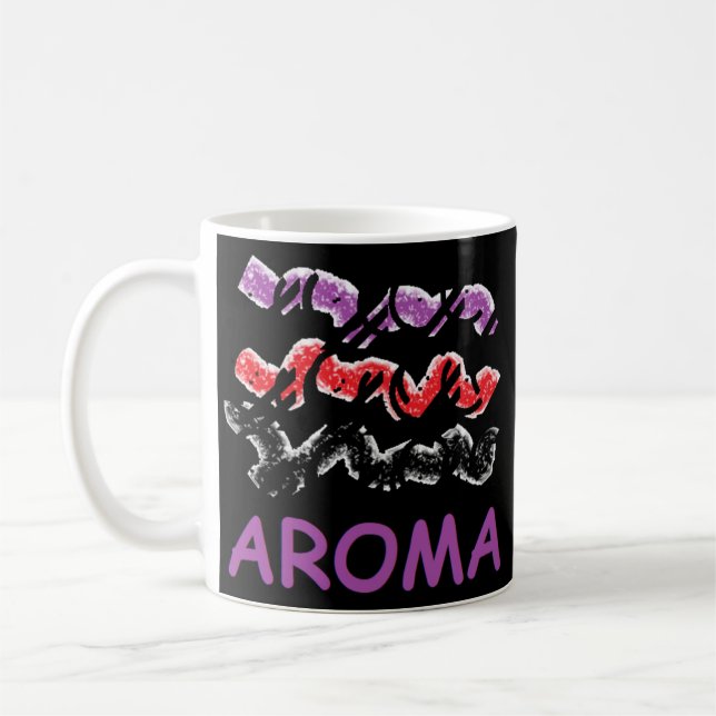 Aroma ah luktar det och känner så att bran avslapp kaffemugg (Vänster)