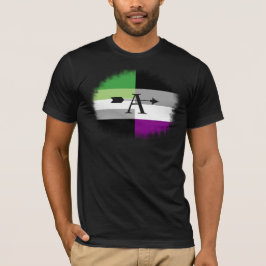 Aromantic Asexual Aro topp- skjorta T Shirt
