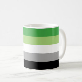 Aromantic flaggamugg kaffemugg