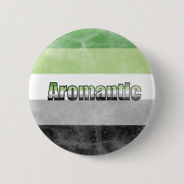 Aromantic pride flag badge knapp