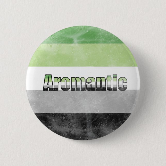 Aromantic pride flag badge knapp (Framsida)