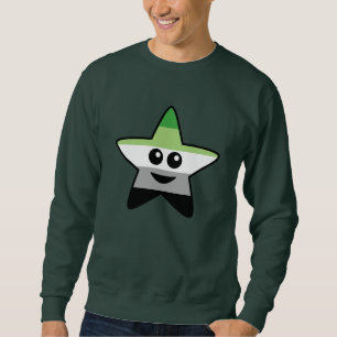 Aromantic stjärnatröja sweatshirt