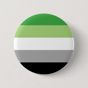 Aromantisk Flagga Button Knapp