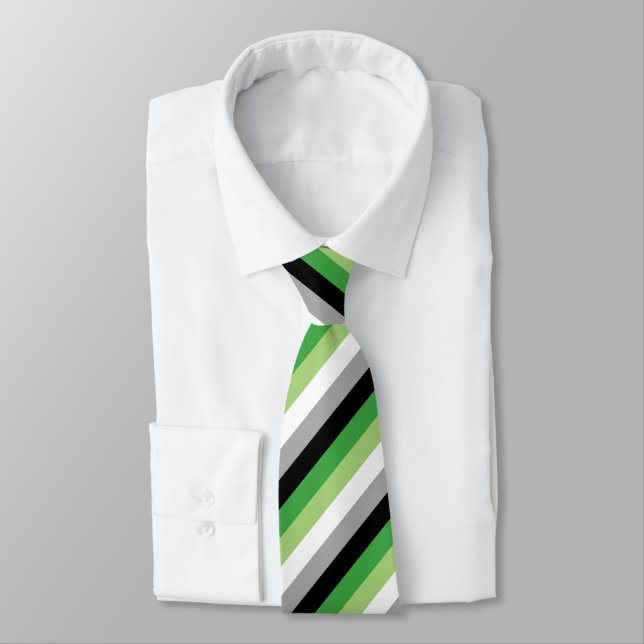 Aromantisk Flagga Neck Tie Slips (Bunden)