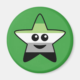 Aromantisk Star Round Magnet
