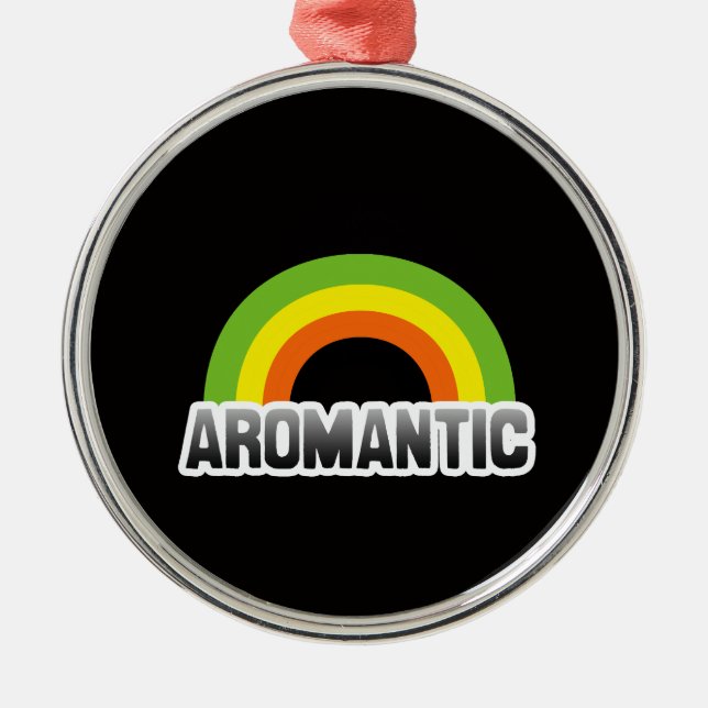Aromantisk stolthet julgransprydnad metall (Framsidan)