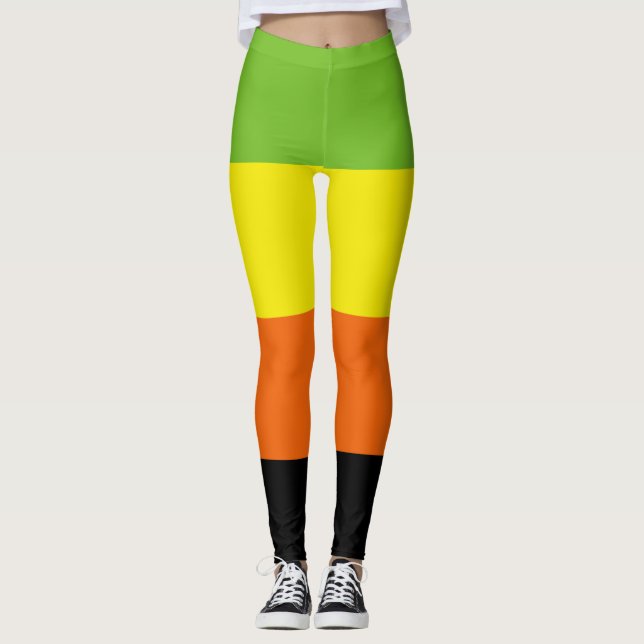 Aromantisk stolthet leggings (Framsida)