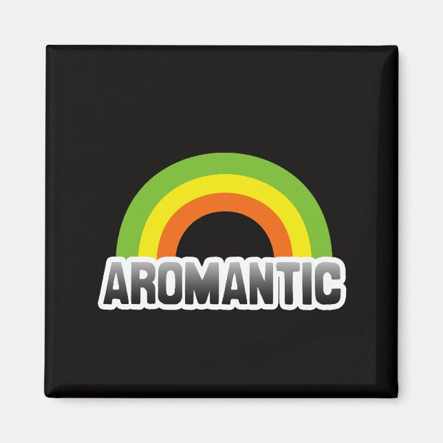 Aromantisk stolthet magnet (Framsidan)