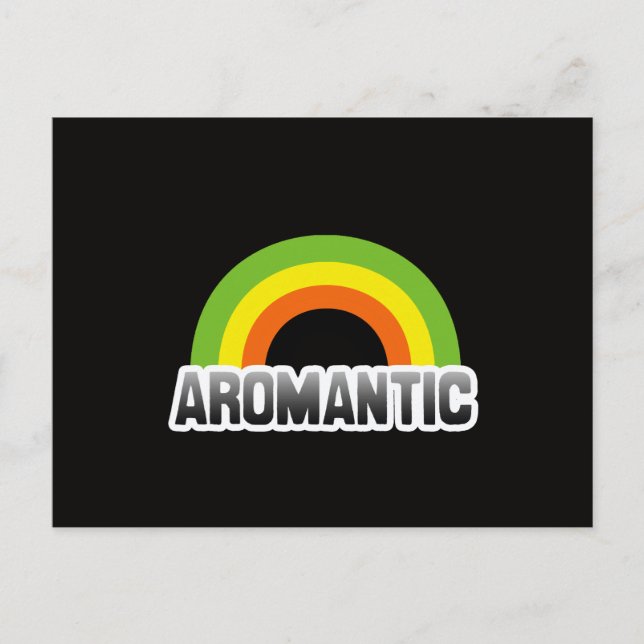 Aromantisk stolthet vykort (Framsida)