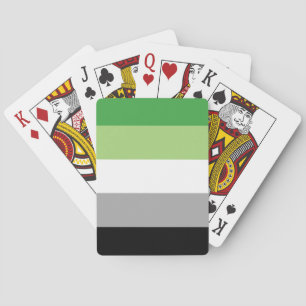 Aromantiska Pride Flagga LGBTQ Casinokort