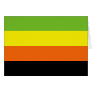Aromantiska Prideflagga Hälsningskort