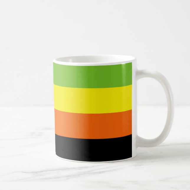 Aromantiska Prideflagga Kaffemugg (Höger)
