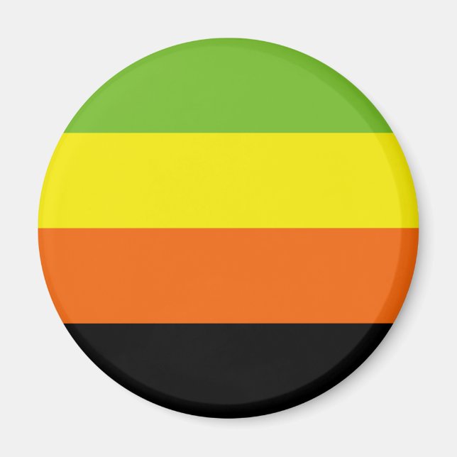 Aromantiska Prideflagga Magnet (Framsidan)