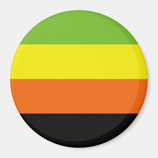 Aromantiska Prideflagga Magnet (Framsidan)
