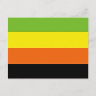 Aromantiska Prideflagga Vykort