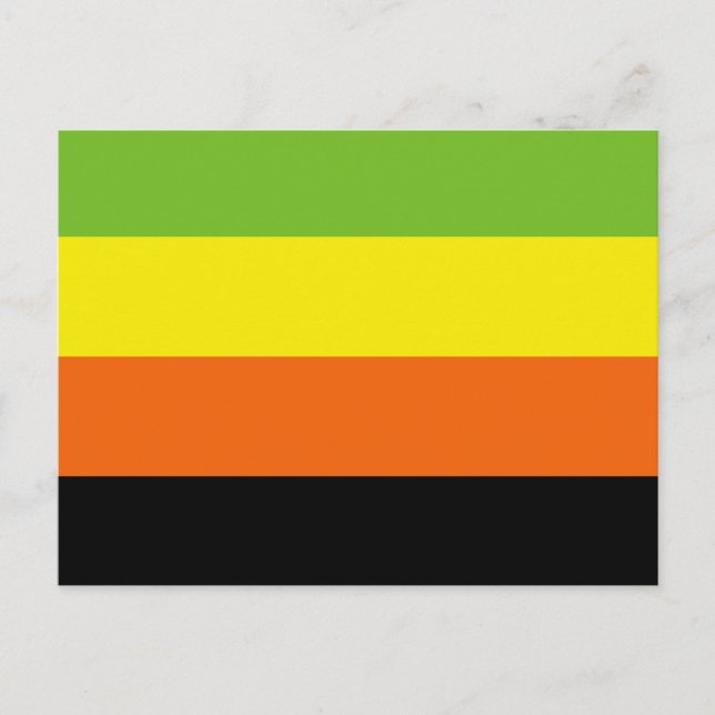 Aromantiska Prideflagga Vykort (Framsida)