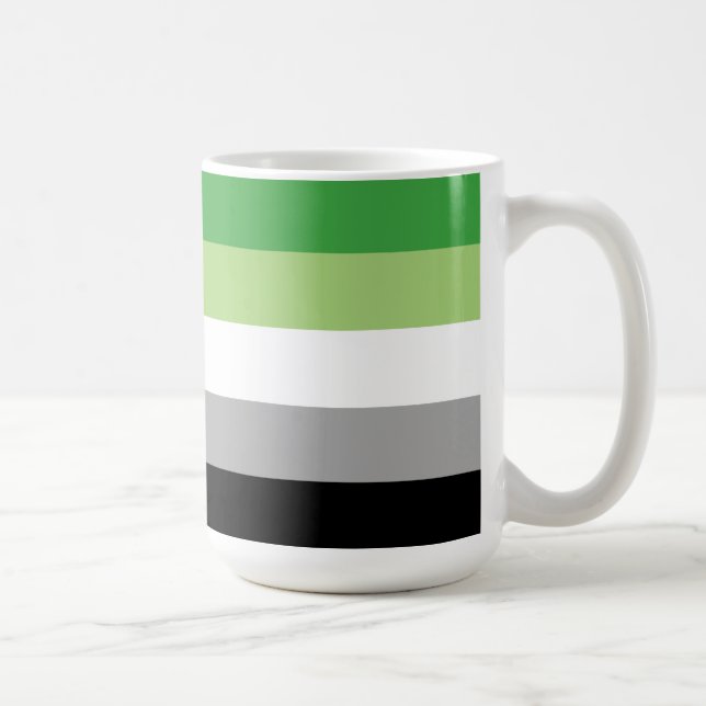 Aromantiska stolthetsränder kaffemugg (Höger)