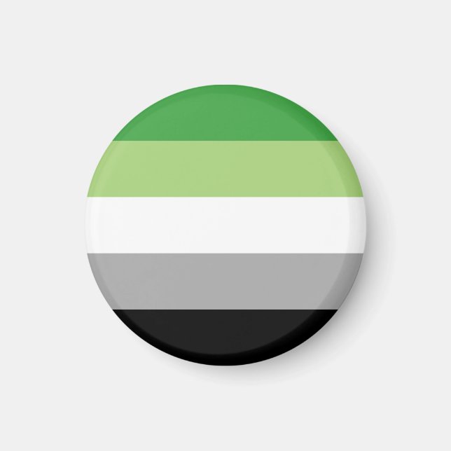 Aromantiska stolthetsränder magnet (Framsidan)