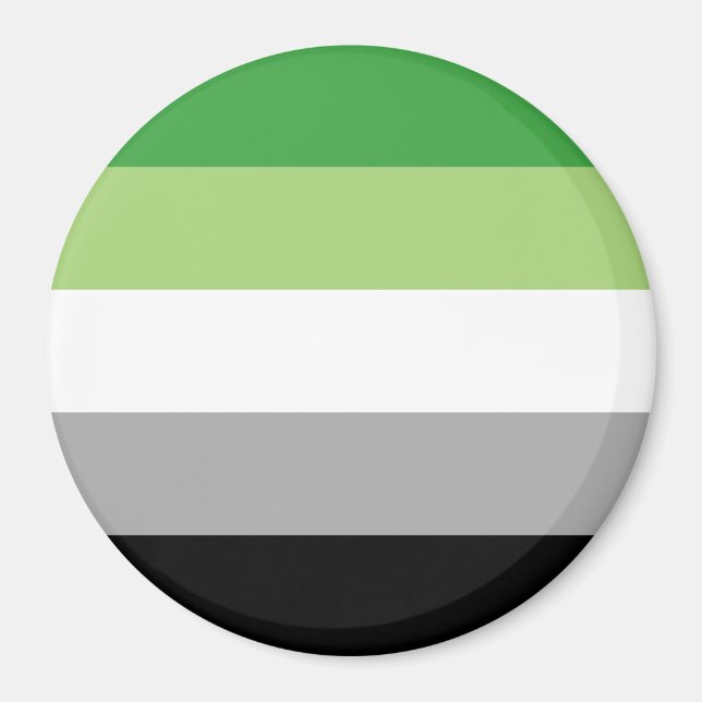 Aromantiska stolthetsränder magnet (Framsidan)