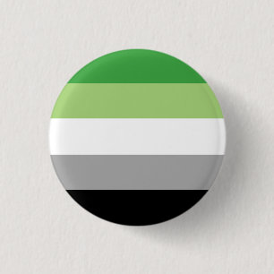 Aromantiskt Pride Flagga Badge Knapp