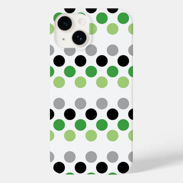 Aromantiskt Pride Flagga Färg Polkadots (Baksida)