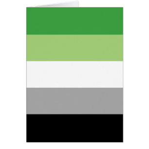 Aromantiskt Pride Flagga HGBTQ Hälsningskort