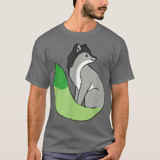 Aromantiskt Pride Fox Asexuell T-Shirt