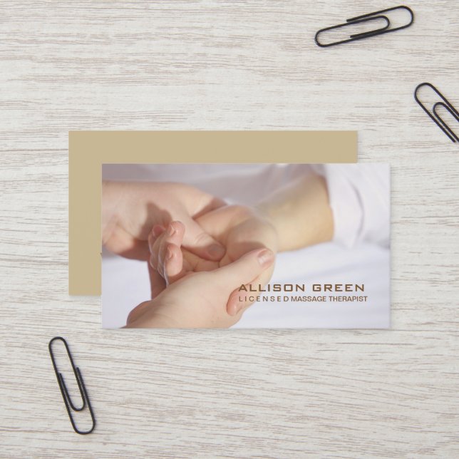 Aromaterapi Akupresageterapi Visitkort (Fram/Back In Situ)