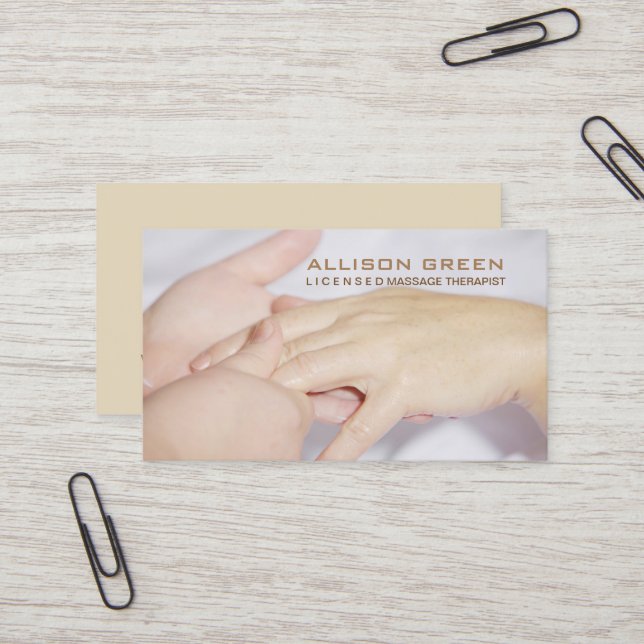 Aromaterapi Akupresageterapi Visitkort (Fram/Back In Situ)