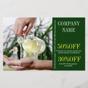 Aromaterapi Essential Oil skönhet SPA-massage Flygblad