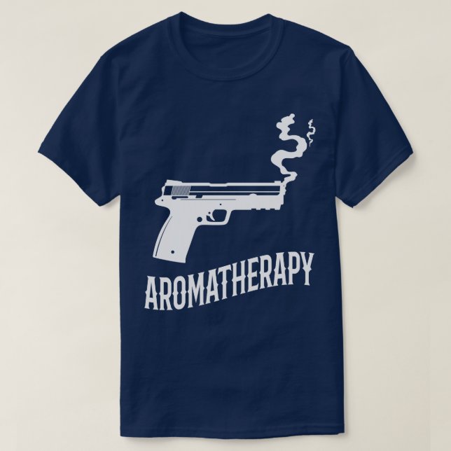 Aromaterapi Funny Gun Owner Gift T Shirt (Design framsida)