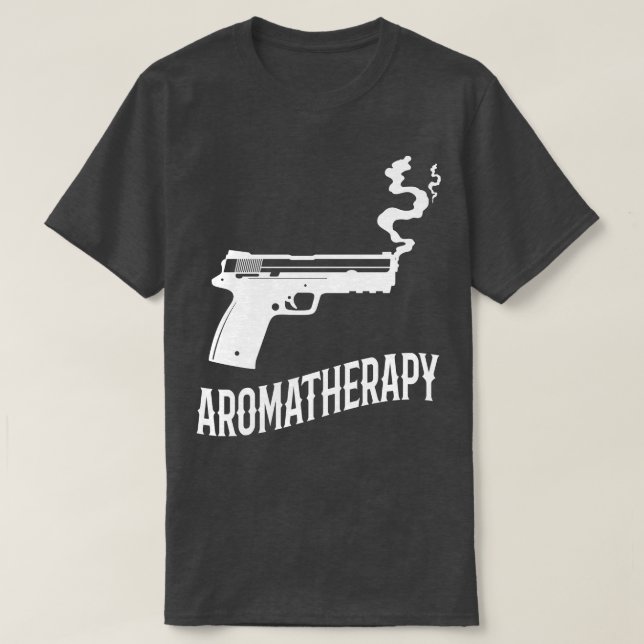 Aromaterapi Funny Gun Owner Gift T Shirt (Design framsida)