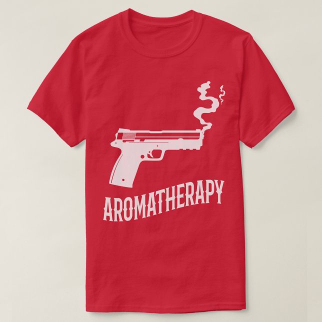 Aromaterapi Funny Gun Owner T Shirt (Design framsida)