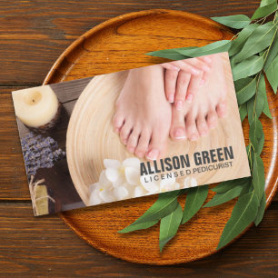 Aromaterapi Manikurist Pedicurist Salon Visitkort