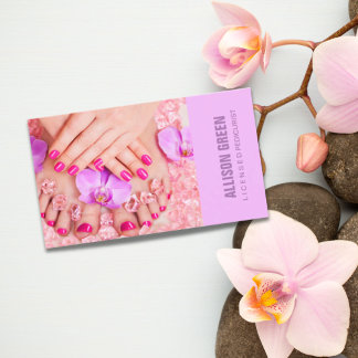 Aromaterapi Manikurist Pedicurist Salon Visitkort