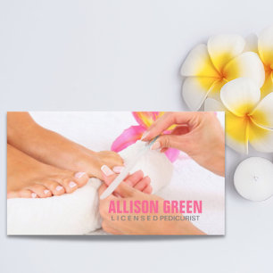 Aromaterapi Manikurist Pedicurist Salon Visitkort