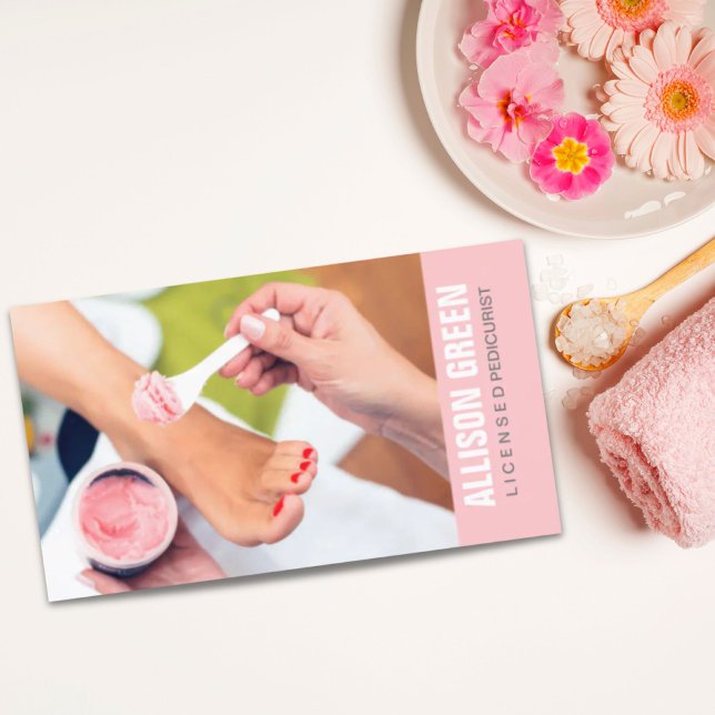 Aromaterapi Manikurist Pedicurist Salon Visitkort (Aromatherapy Manicurist Pedicurist Pedicure Salon Business Card)