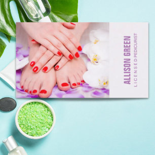 Aromaterapi Manikurist Pedicurist Salon Visitkort