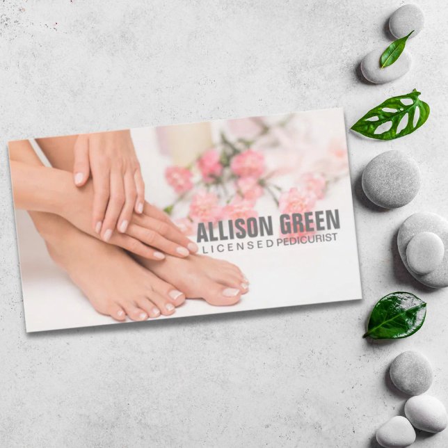 Aromaterapi Manikurist Pedicurist Salon Visitkort (Aromatherapy Manicurist Pedicurist Pedicure Salon Business Card)
