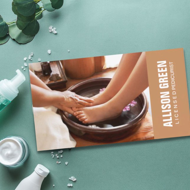 Aromaterapi Pedicure Salon manicurist pedicurist Visitkort (Aromatherapy Pedicure Salon manicurist pedicurist Business Card)
