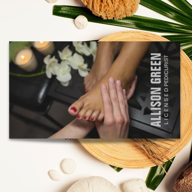 Aromaterapi Pedicure Salon manicurist pedicurist Visitkort (Aromatherapy Pedicure Salon manicurist pedicurist Business Card)