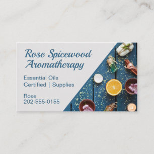 Aromaterapi Spa Skincare Affärskort Visitkort