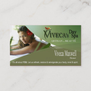 Aromatherapy för terapi för massage för Spa fö Visitkort