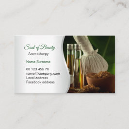 Aromatherapy massage visitkort