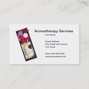 Aromatherapyen servar visitkorten visitkort