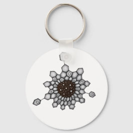 Aromatiska strukturspaltstenar för organisk kemi nyckelring