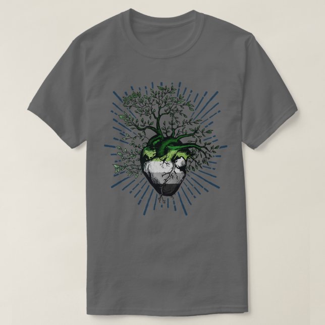 Aromc Heart Livets träd 1 T Shirt (Design framsida)