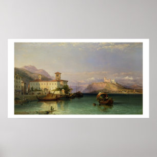Arona och slottet av Angera, sjö Maggiore, 185 Poster