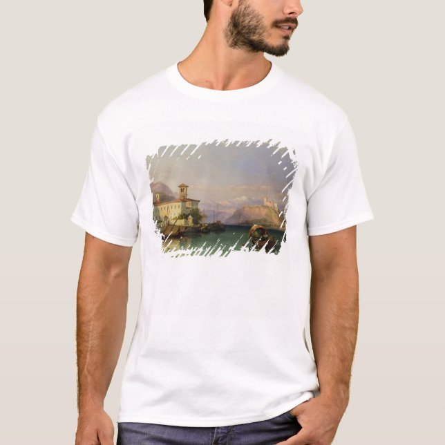 Arona och slottet av Angera, sjö Maggiore, 185 T-shirt (Framsida)