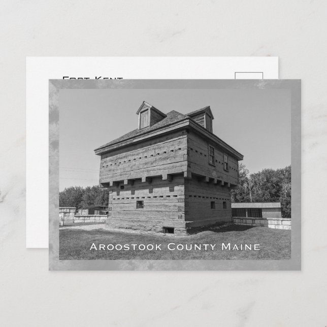 Aroostook County Maine Vykort (Fram/baksida)